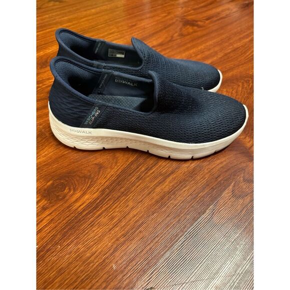 Skechers Navy Hands Free Slip-Ins: Go Walk Flex size 7.5 - Picture 1 of 8